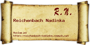 Reichenbach Nadinka névjegykártya